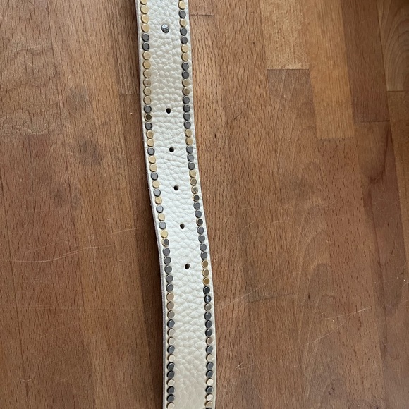 Zadig & Voltaire Starlight Leather Belt, Gold & Silver Studs & Stars, Like New - Picture 10 of 11